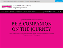 Tablet Screenshot of guadcenter.org